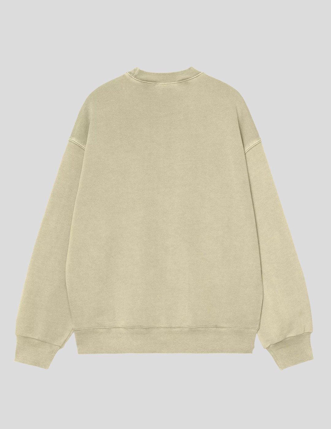 SUDADERA CARHARTT WIP  NELSON SWEAT  GENTLE GREEN-GARMENT DYED 