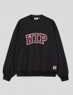 SUDADERA CARHARTT WIP  WIP III SWEAT  BLACK-HEAVY STONE WASH