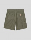 SHORTS CARHARTT WIP  WALTER SINGLE KNEE SHORT   LEAF GARMENT DYED