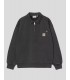 SUDADERA CARHARTT WIP  HALF ZIP DETROIT SWEAT  BLACK-STONE WASHED