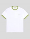 CAMISETA POLAR SKATE CO RINGER TEE  WHITE-PERIDOT