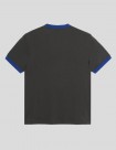 CAMISETA POLAR SKATE CO RINGER TEE  DIRTY BLACK-EGYPTIAN BLUE