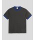 CAMISETA POLAR SKATE CO RINGER TEE  DIRTY BLACK-EGYPTIAN BLUE