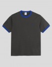 CAMISETA POLAR SKATE CO RINGER TEE  DIRTY BLACK-EGYPTIAN BLUE