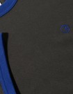 CAMISETA POLAR SKATE CO RINGER TEE  DIRTY BLACK-EGYPTIAN BLUE