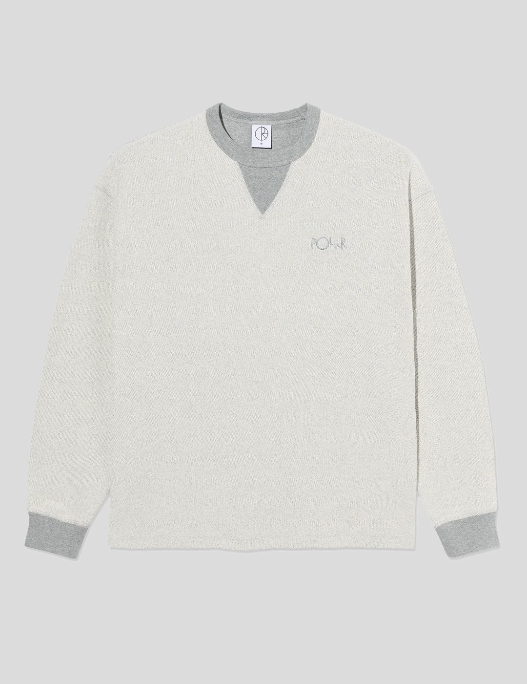 SUDADERA POLAR SKATE CO REVERSED SWEATER   HEATHER GREY