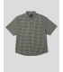 CAMISA HUF 89 MICRO GINGHAM OXFORD SHIRT  BLACK WHITE