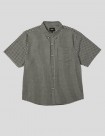 CAMISA HUF 89 MICRO GINGHAM OXFORD SHIRT  BLACK WHITE