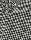 CAMISA HUF 89 MICRO GINGHAM OXFORD SHIRT  BLACK WHITE