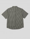 CAMISA HUF 89 MICRO GINGHAM OXFORD SHIRT  BLACK WHITE