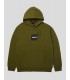 SUDADERA HUF BOX LOGO PO HOODIE  OLIVE BLACK 