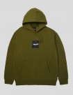 SUDADERA HUF BOX LOGO PO HOODIE  OLIVE BLACK 