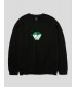 SUDADERA HUF BIG BLOCK CREW  BLACK