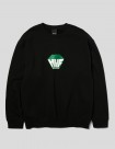 SUDADERA HUF BIG BLOCK CREW  BLACK