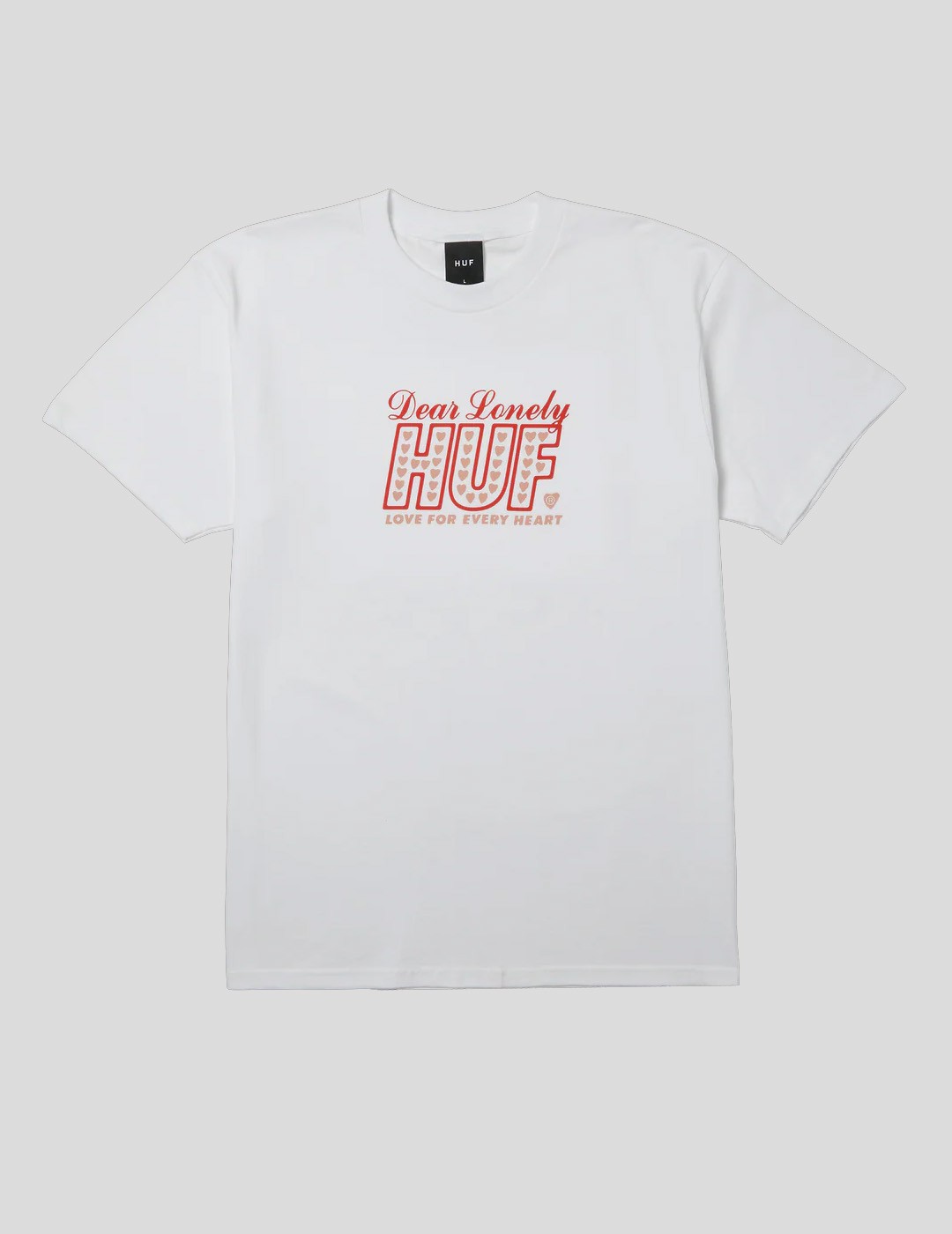 CAMISETA HUF LONELY HEARTS SS TEE  WHITE