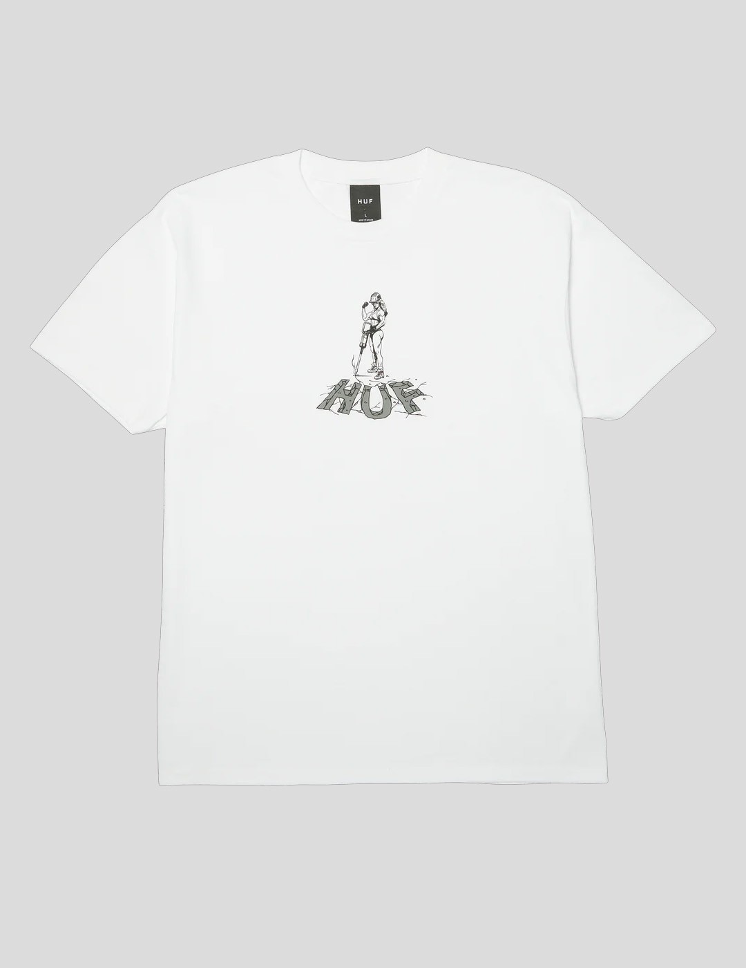 CAMISETA HUF JACKED SS TEE  WHITE