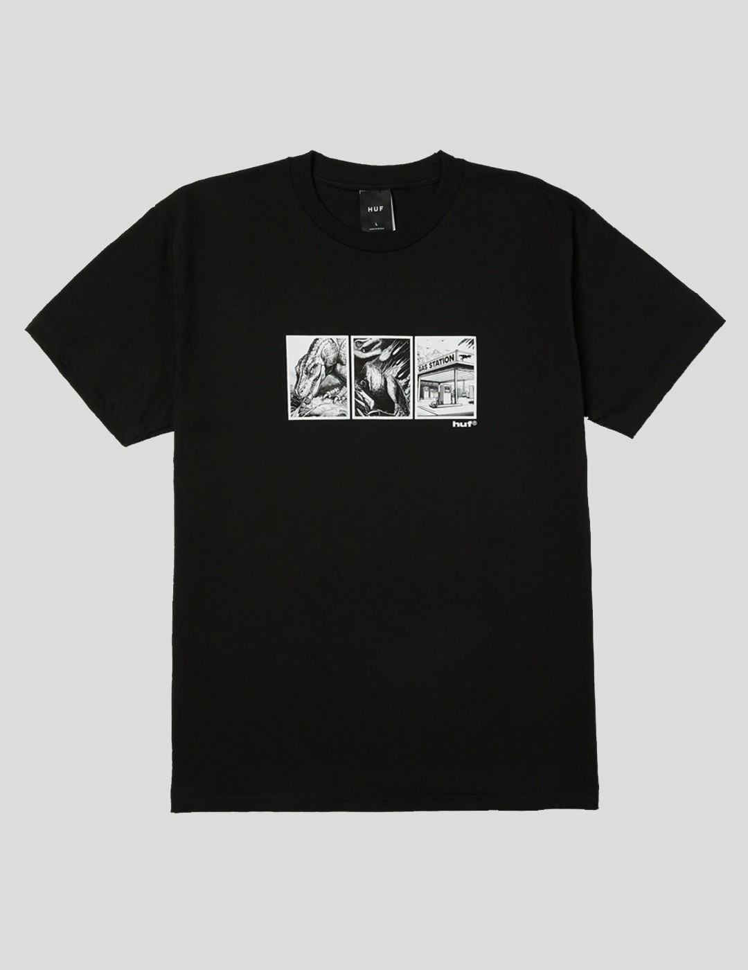 CAMISETA HUF FOSSIL FUEL SS TEE  BLACK