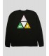 CAMISETA HUF PRISM TT LS TEE  BLACK