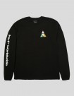 CAMISETA HUF PRISM TT LS TEE  BLACK