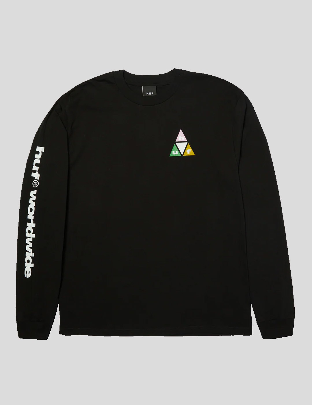 CAMISETA HUF PRISM TT LS TEE  BLACK