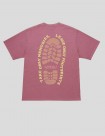 CAMISETA GRAMICCI FOOTPRINTS TEE PIGMENT  RED PIGMENT