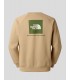 SUDADERA THE NORTH FACE RAGLAN REDBOX CREW  KHAKI STONE