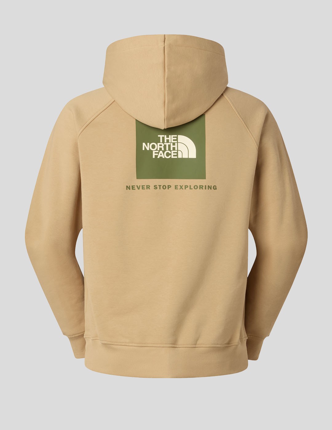 SUDADERA THE NORTH FACE RAGLAN BOX NSE HOODIE  KHAKI STONE