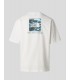 CAMISETA THE NORTH FACE NSE BOX LIQUID OVERSIZED TEE  TNF WHITE