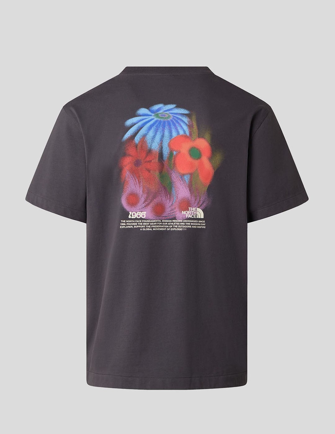 CAMISETA THE NORTH FACE 1966 FLORA RELAXED TEE  ANTHRACITE GREY