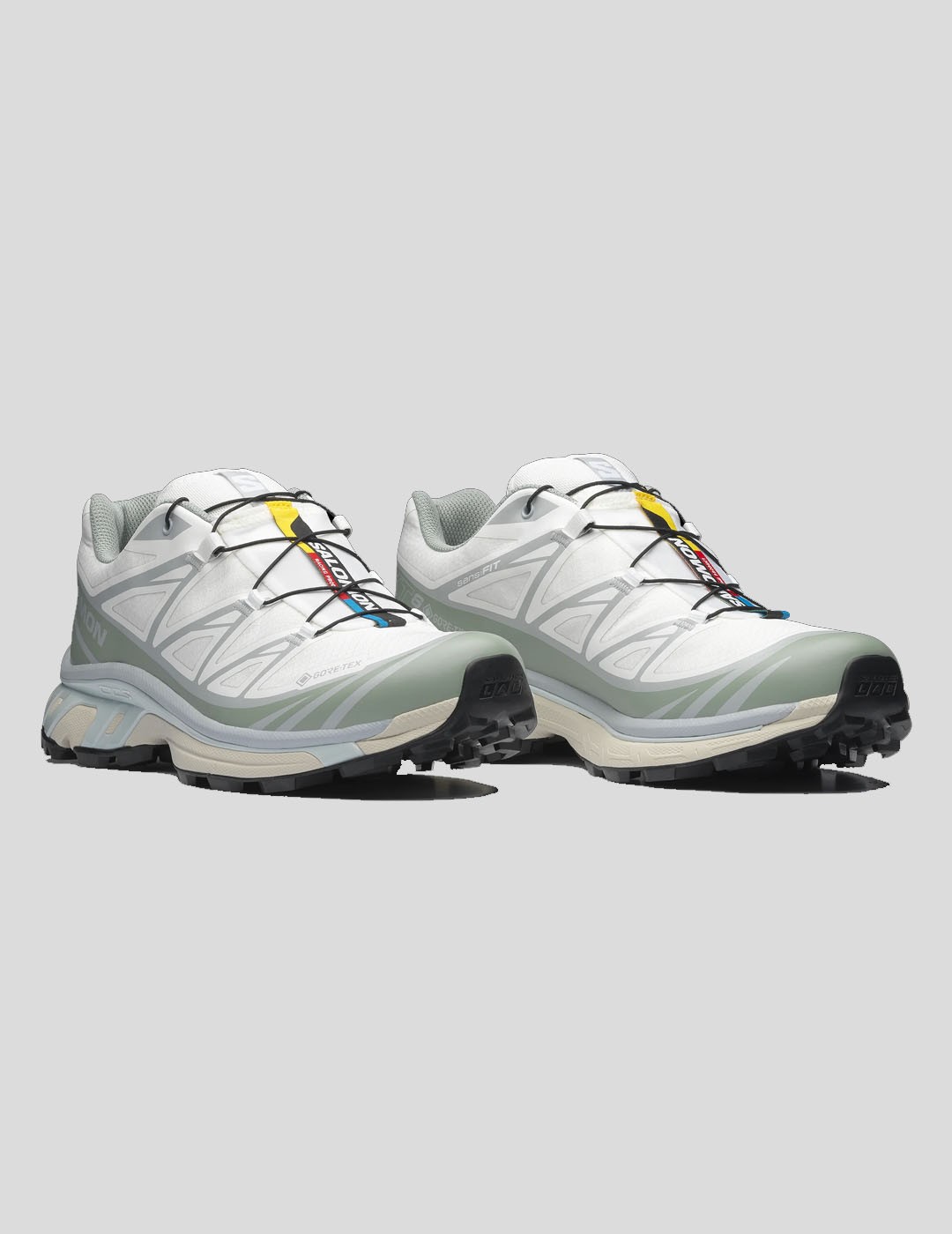 ZAPATILLAS SALOMON XT-6  GORETEX WHITE-GREEN MILIEU-ICE FLOW