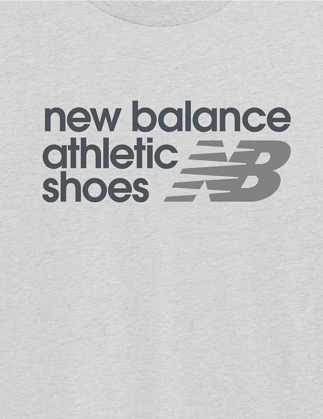 CAMISETA NEW BALANCE ATHLETICS PREMIUM RELAXED CHEST LOGO TEE GREY DAYS ASH HEATHER-SLATE GREY