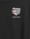 CAMISETA NEW BALANCE GREY DAYS COFFEE OVERSIZED TEE  BLACK
