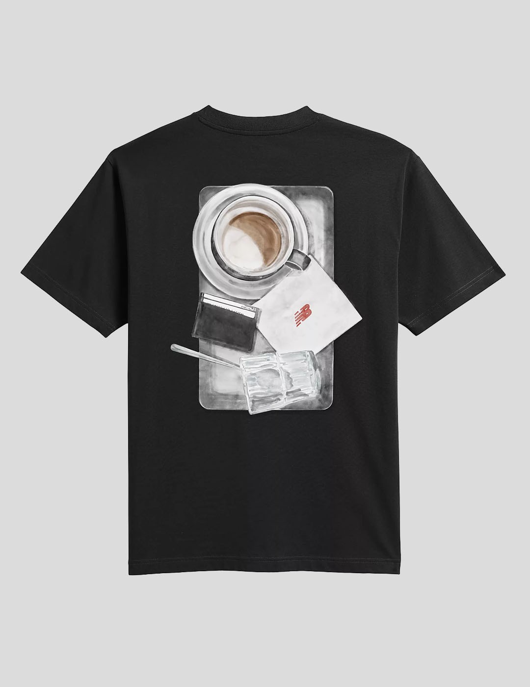 CAMISETA NEW BALANCE GREY DAYS COFFEE OVERSIZED TEE  BLACK