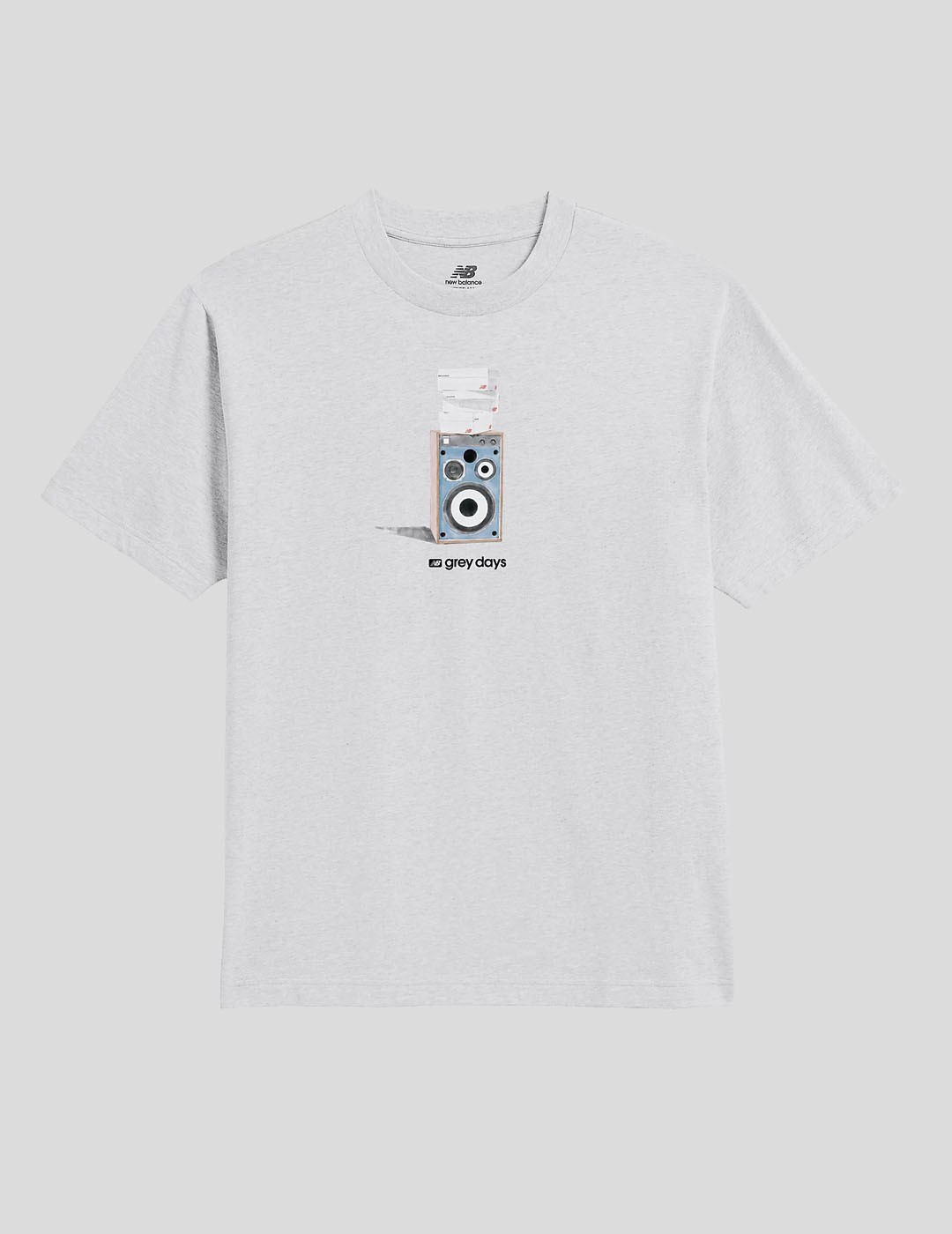 CAMISETA NEW BALANCE GREY DAYS SPEAKER TEE  ASH HEATHER
