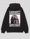 SUDADERA CARHARTT WIP  HOODED SEAN HAMILTON SWEAT  BLACK