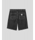 SHORTS CARHARTT WIP  SIMPLE SHORT  BLACK HEAVY STONE WASHED