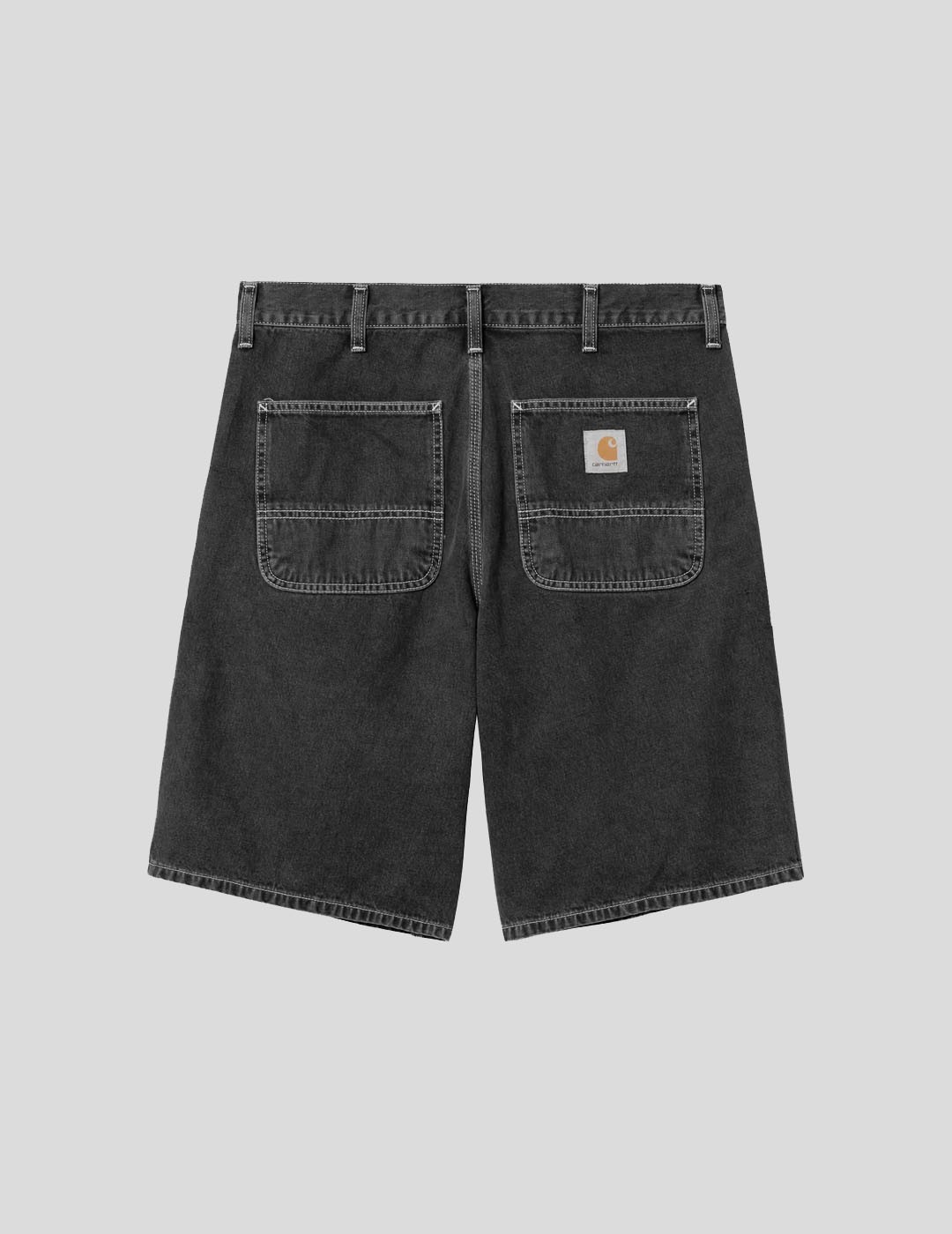 SHORTS CARHARTT WIP  SIMPLE SHORT  BLACK HEAVY STONE WASHED