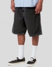 SHORTS CARHARTT WIP  SIMPLE SHORT  BLACK HEAVY STONE WASHED