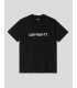 CAMISETA CARHARTT WIP  SCRIPT TEE   BLACK-WHITE