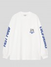 CAMISETA CARHARTT WIP  COLD DRINKS LS TEE  WHITE
