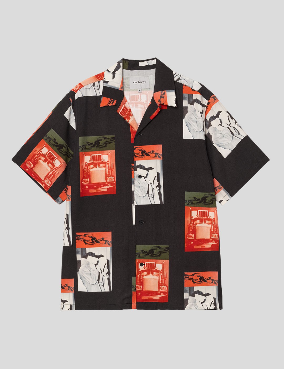 CAMISA CARHARTT WIP  SEAN HAMILTON SHIRT  SEAN HAMILTON PRINT-BLACK