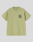 CAMISETA CARHARTT WIP  SPIRALS TEE  GENTLE GREEN