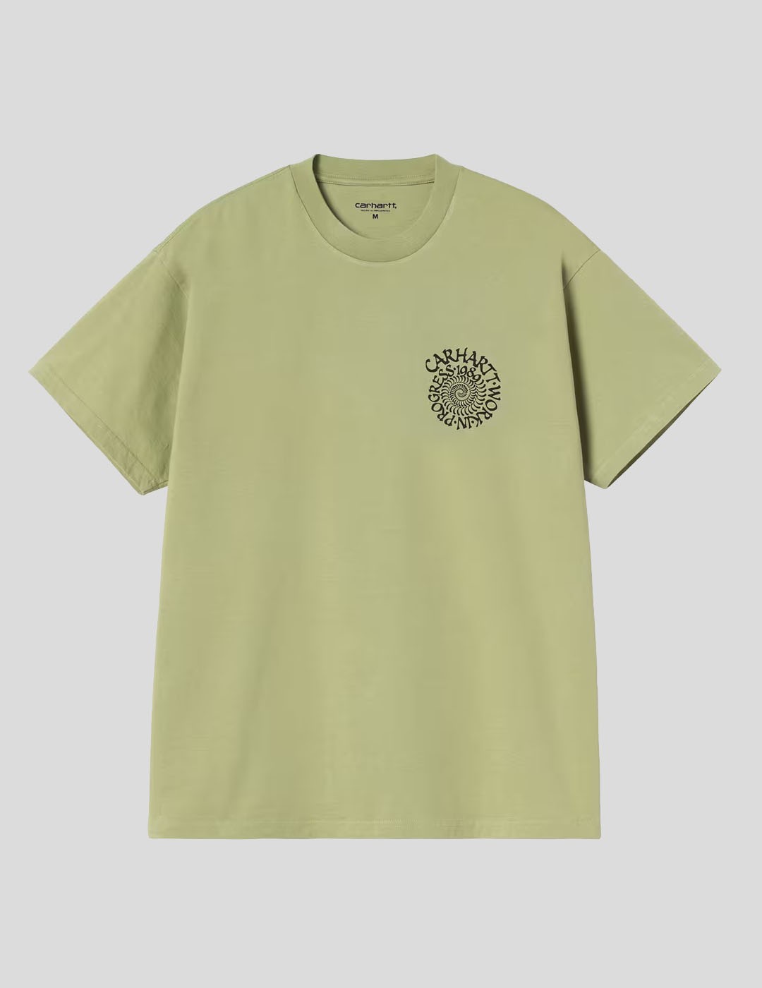 CAMISETA CARHARTT WIP  SPIRALS TEE  GENTLE GREEN