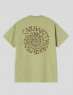 CAMISETA CARHARTT WIP  SPIRALS TEE  GENTLE GREEN