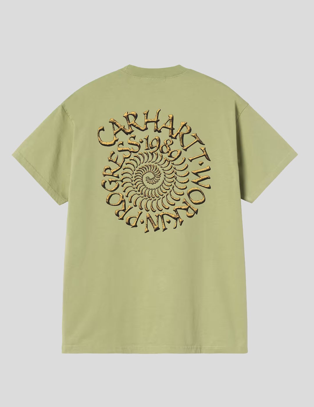 CAMISETA CARHARTT WIP  SPIRALS TEE  GENTLE GREEN