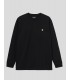 CAMISETA CARHARTT WIP  CHASE LS TEE  BLACK