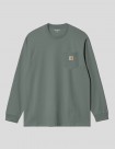 CAMISETA CARHARTT WIP  POCKET LS TEE   VELVET GREEN