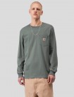 CAMISETA CARHARTT WIP  POCKET LS TEE   VELVET GREEN
