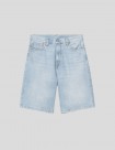 SHORTS CARHARTT WIP  LANDON SHORT  BLUE HEAVY WORM BLEACHED