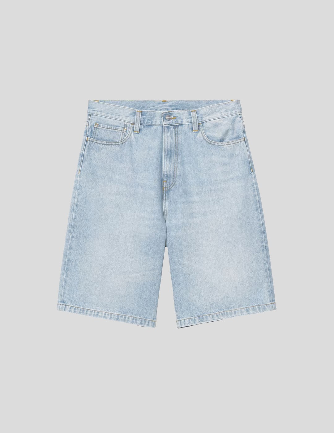 SHORTS CARHARTT WIP  LANDON SHORT  BLUE HEAVY WORM BLEACHED